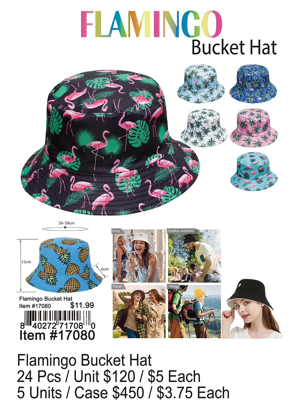 Flamingo Bucket Hat